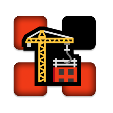 Logo for CondosX showing construction crane.